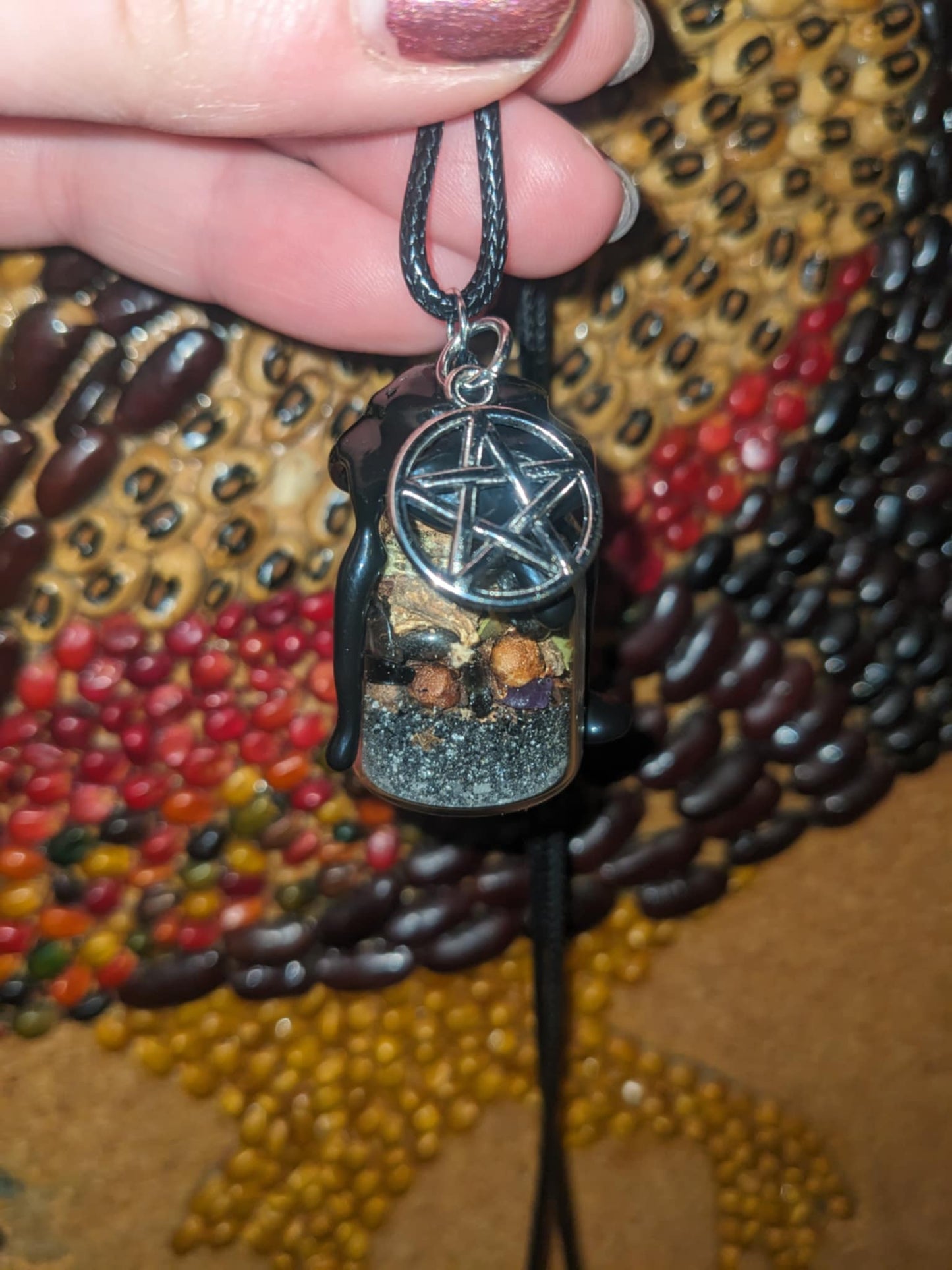 Protection & Grounding Spell Jar Necklace